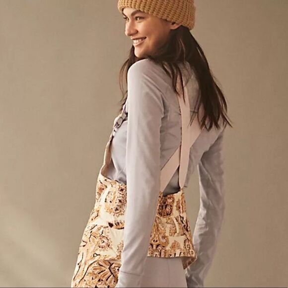 Free People Alpine Glow Printed Snow Bib - Picture 2 of 9